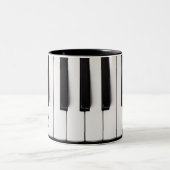 Aangepaste mokken voor Piano Keys-monogram (Center)