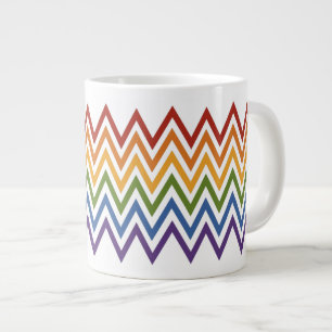 Aangepaste mokken voor Rainbow Chevron Pattern
