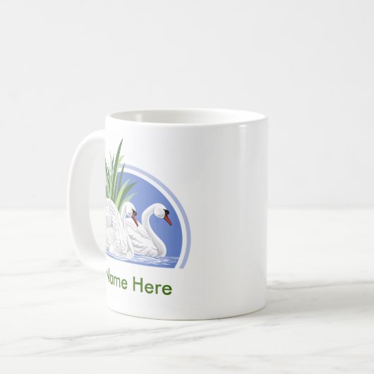 Aangepaste Mokken voor Zwan (Voorkant links)