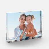 Aangepaste 'Mom Established' moderne script Fotoblokken (Links)