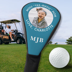 Aangepaste MOM Foto Gepersonaliseerde Monogram Bla Golfheadcover