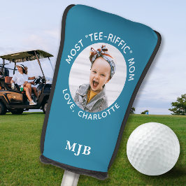 Aangepaste MOM foto gepersonaliseerde Monogram Bla Golfheadcover