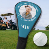 Aangepaste MOM Foto Gepersonaliseerde Monogram Bla Golfheadcover