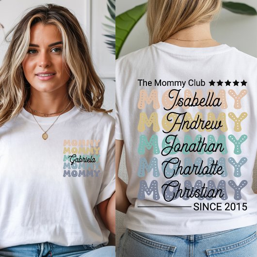 Aangepaste Mommy Club Shirt – Retro Mama Sweatshir