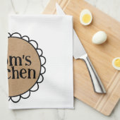 Aangepaste MOM'S KITCHEN Geschulpte Rand Theedoek (Quarter Fold)