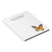 Aangepaste Monarch Vlinder Van het bureau van Notitieblok (Schuin)