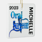 AANGEPASTE mondchirurg Keramisch Ornament (Rechts)