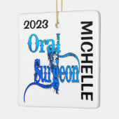 AANGEPASTE mondchirurg Keramisch Ornament (Links)