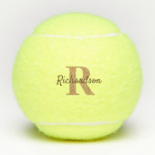 Aangepaste mongramnaam tennisballen (Voorkant)