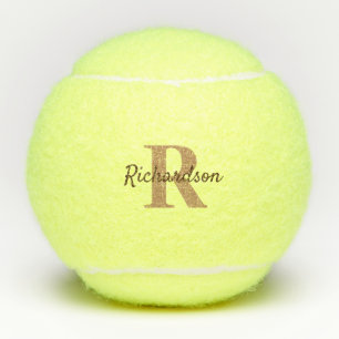 Aangepaste mongramnaam tennisballen