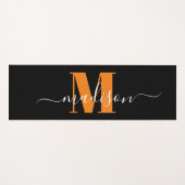 Aangepaste mongramnaam yogamat (Voorkant (horizontaal))