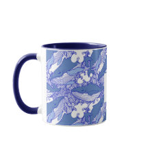 Aangepaste Monochromatische Blauwe Bultrug Walvis