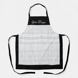 Aangepaste monochrome keuken Schort | Zwart & Wit