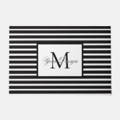 Aangepaste Monochrome Monogram Deurmat (Voorkant)