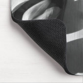 Aangepaste Monochrome Tulpen Rode Hart Valentijnsd Muismat (Hoek)