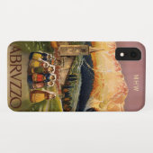 Aangepaste monogram Abrvzzo Italiaanse telefoongev Case-Mate iPhone Case (Achterkant (horizontaal))