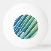 Aangepaste Monogram Abstract Blauw Groen Ping Pong Pingpongbal (Achterkant)