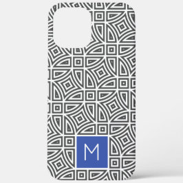 Aangepaste monogram Abstracte patroontelefoongeval Case-Mate iPhone Case