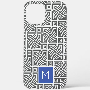 Aangepaste monogram Abstracte patroontelefoongeval Case-Mate iPhone Case