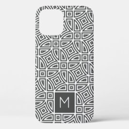 Aangepaste monogram Abstracte patroontelefoongeval Case-Mate iPhone Case
