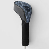 Aangepaste Monogram Art Deco Golfheadcover (Schuin)
