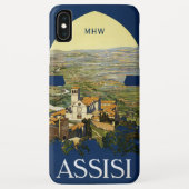 Aangepaste monogram Assisi Italië Case-Mate iPhone Case (Achterkant)