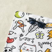 Aangepaste monogram badhanddoek van het Kawaii Pat (In situ)