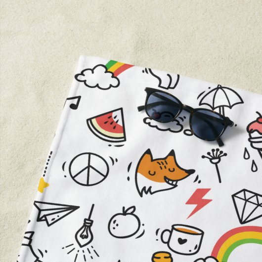 Aangepaste monogram badhanddoek van het Kawaii Pat (In situ)