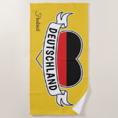 Aangepaste monogram badhanddoek voor de grote lief (Voorkant)