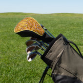 Aangepaste monogram beginletter naam Schattige rub Golfheadcover (Insitu)