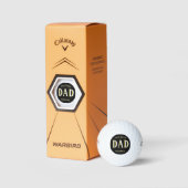 Aangepaste monogram beste vader golfballen (Verpakking)