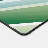 Aangepaste Monogram Blauw Groen Abstract Desk Mat (Hoek)