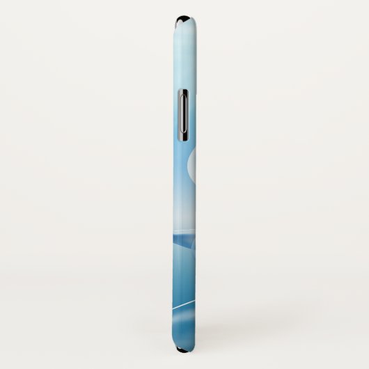 Aangepaste monogram blauwe dolfijn telefoondoosjes Case-Mate iPhone case (Achterkant / rechts)