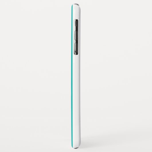 aangepaste monogram blauwe en witte strepen Case-Mate iPhone case (Achterkant/links)