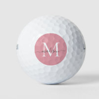 Aangepaste Monogram Blush Roze Grijs Girly Script 