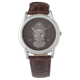 Aangepaste monogram boeddha-horloges horloge