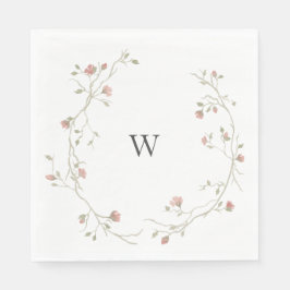 Aangepaste monogram Bohemian Wedding Napkin Servet