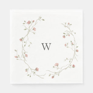 Aangepaste monogram Bohemian Wedding Napkin Servet