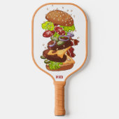 Aangepaste monogram brander pickleball paddle (Voorkant)