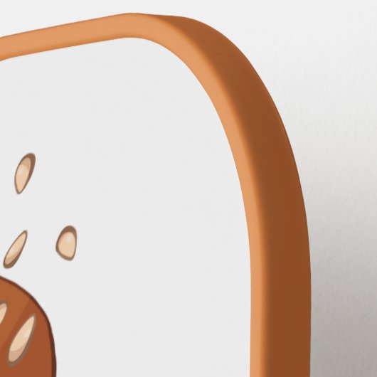 Aangepaste monogram brander pickleball paddle (Links Detail)