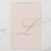 Aangepaste monogram briefpapier (Voorkant)