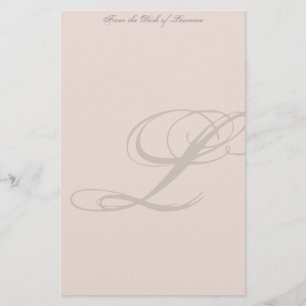Aangepaste monogram briefpapier