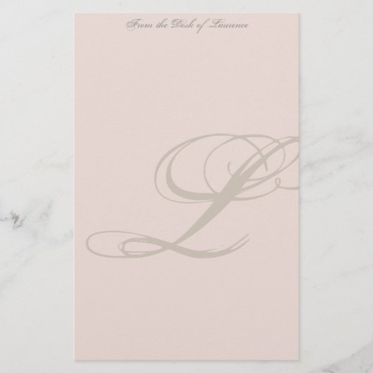 Aangepaste monogram briefpapier (Voorkant)
