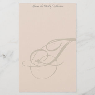 Aangepaste monogram briefpapier