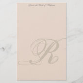 Aangepaste monogram briefpapier (Voorkant)