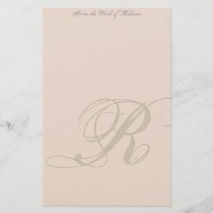 Aangepaste monogram briefpapier