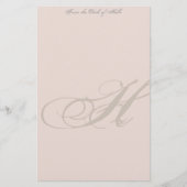 Aangepaste monogram briefpapier (Voorkant)
