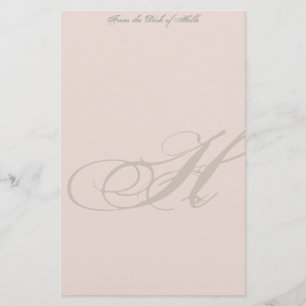 Aangepaste monogram briefpapier
