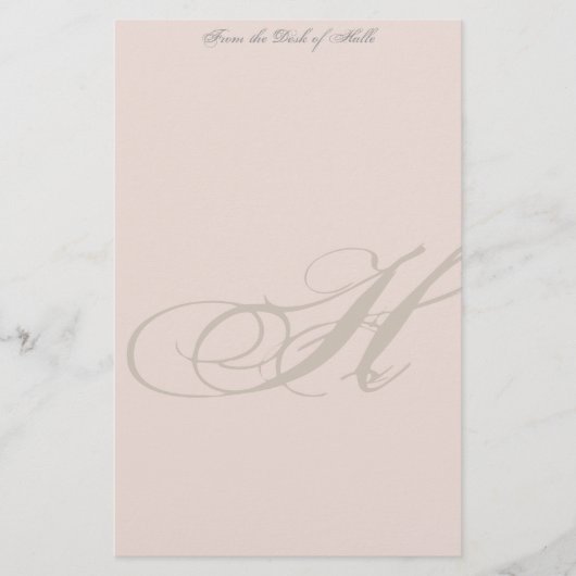 Aangepaste monogram briefpapier (Voorkant)