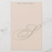 Aangepaste monogram briefpapier (Voorkant)